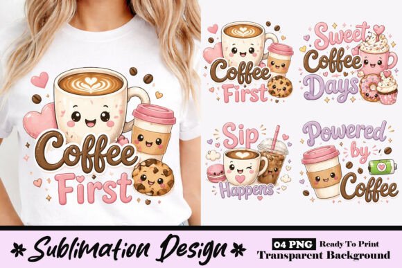 Download Cute Coffee First Kawaii Coffee Lover - Coffee lover Collection